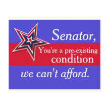 Postal del senador preexistente