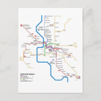 postal del sistema de metro de Düsseldorf