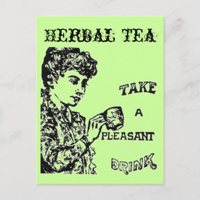 Postal del té herbal (Anverso)