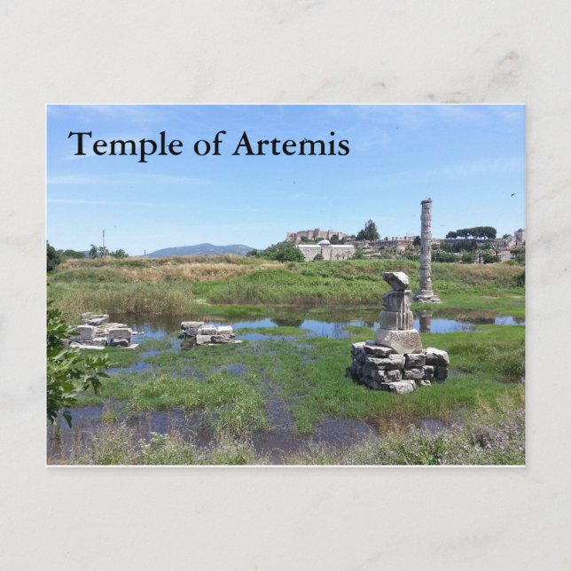 Postal del Templo de Artemis (Anverso)