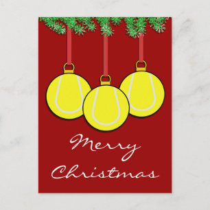 Postal del tenis del navidad