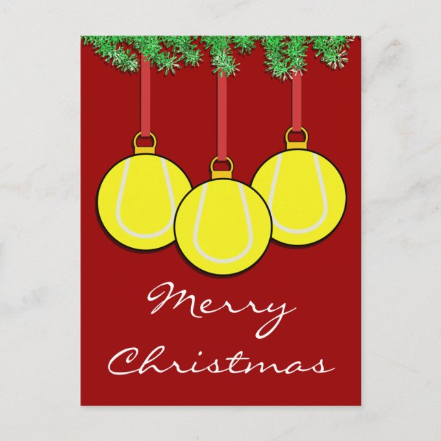 Postal del tenis del navidad (Anverso)
