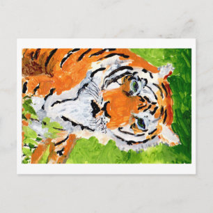 Postal del tigre de alma