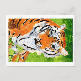 Postal del tigre de alma