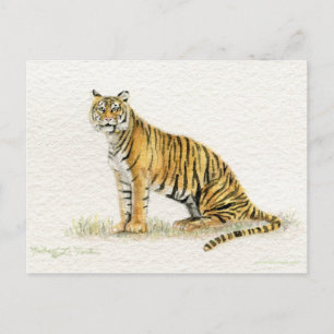 Postal del tigre de Bengala