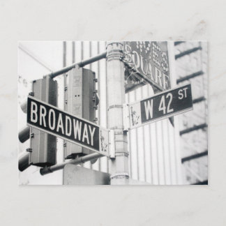 Postal del Times Square de Broadway
