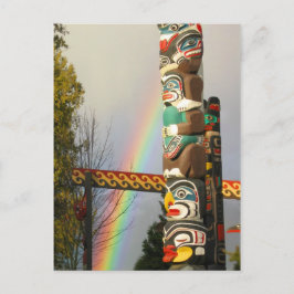 Postal del tótem del arco iris