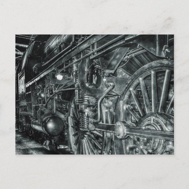 postal del tren de vapor (Anverso)