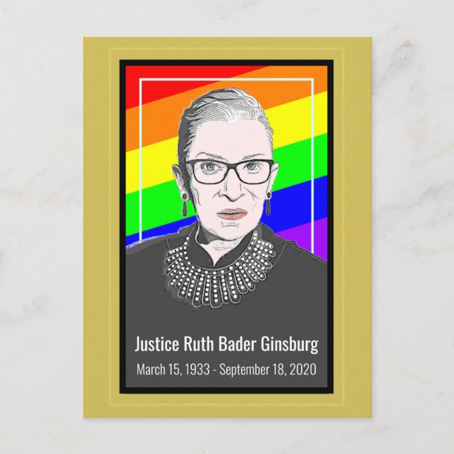 Postal del Tribunal Supremo Ruth Bader Ginsburg (Anverso)