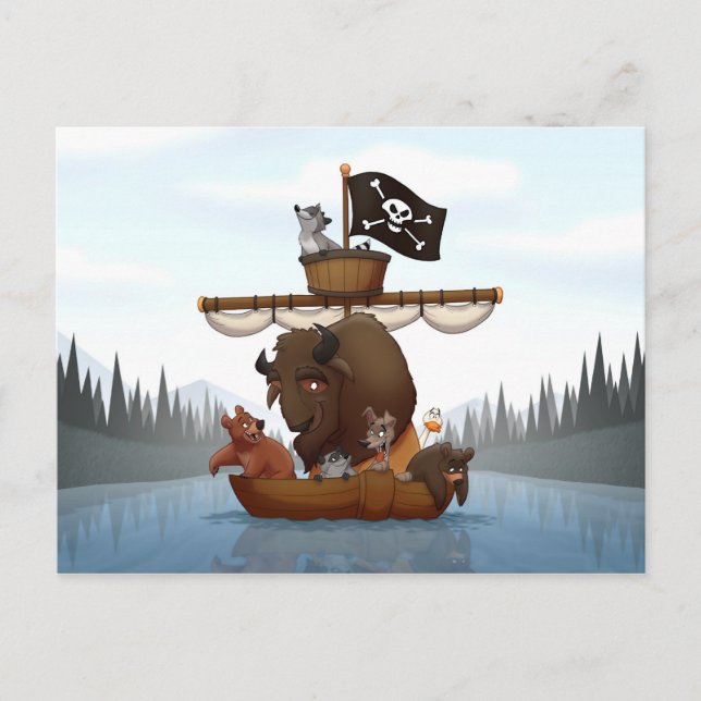 Postal del truco de la publicidad de Niagara Falls (Anverso)