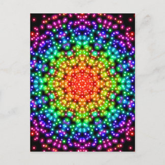Postal del universo de Chakra del arco iris