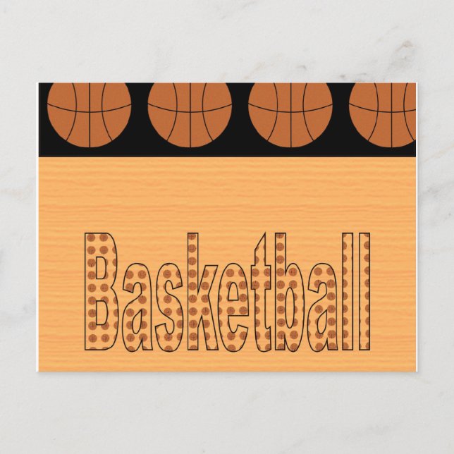 Postal del ventilador de baloncesto (Anverso)