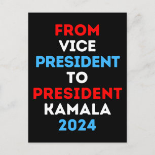 Postal Del Vicepresidente Al Presidente Kamala 2024 VP Ka