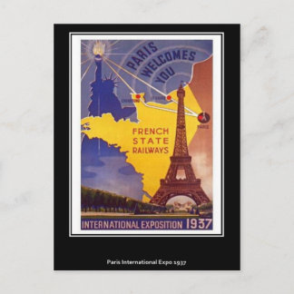 Postal del vintage de París