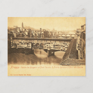 Postal del vintage, Florencia, Italia