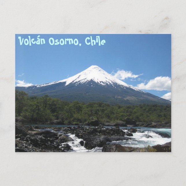 Postal del Volcán Osorno (Anverso)