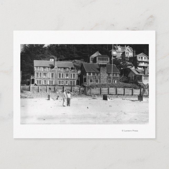 Postal DeLake, Oregon View of Canyon Drive Apts. (Anverso)