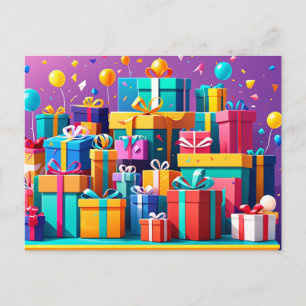 Postal Delantero envuelto de regalo