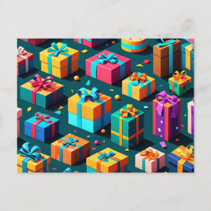 Postal Delantero envuelto de regalo