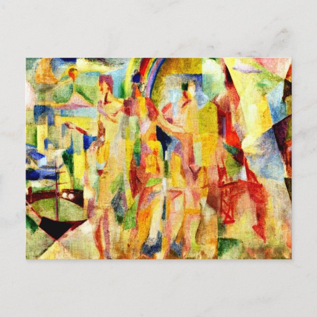 Postal Delaunay - La ciudad de París (Anverso)