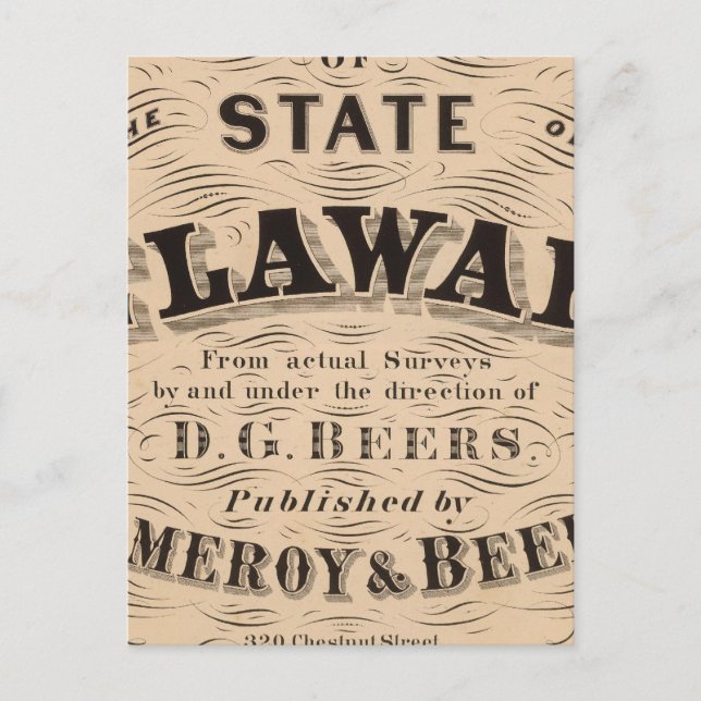 Postal Delaware Atlas (Anverso)