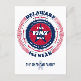 Postal Delaware, Dover, DE Patriótico Monograma