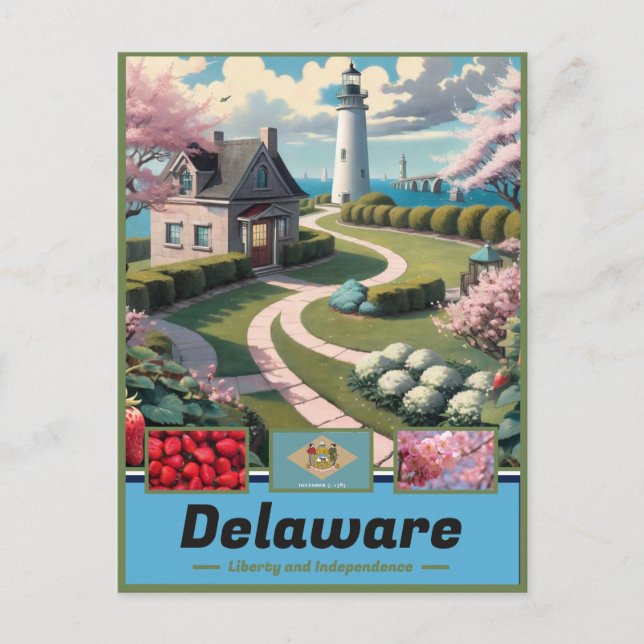 Postal Delaware Dreamscaps: Obra maestra artística (Anverso)