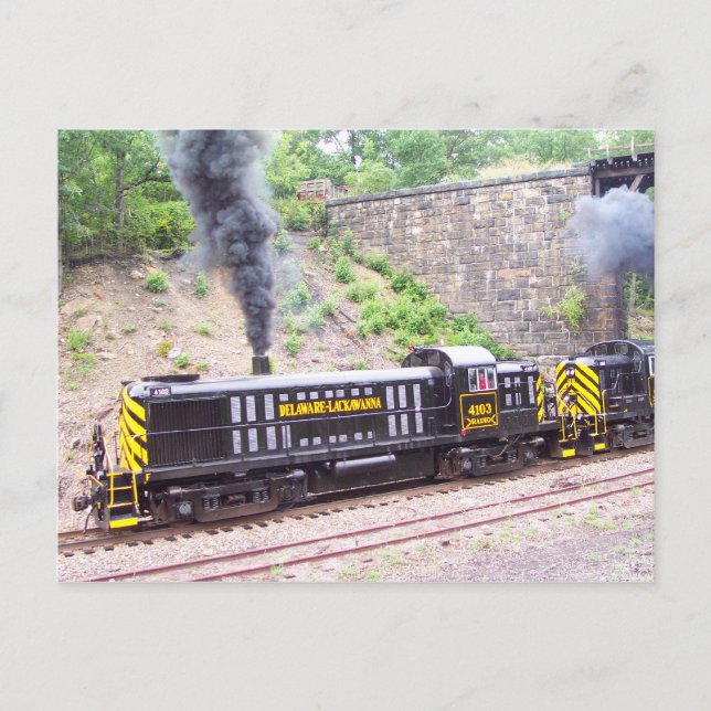 Postal Delaware Lackawanna Railroad Company Alco RS-3s (Anverso)