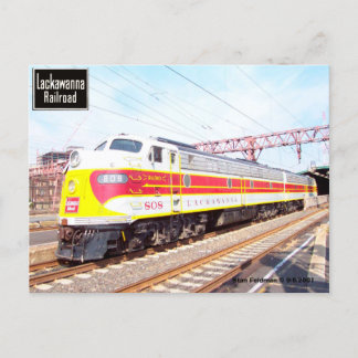 Postal Delaware Lackawanna y locomotora occidental 808