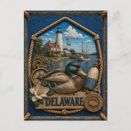 Postal Delaware Viajes Antiguos