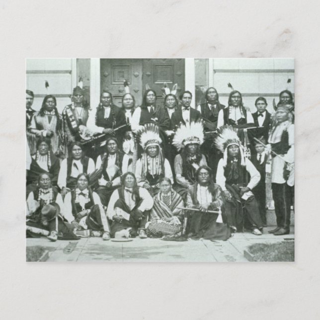 Postal Delegación india de líderes sioux en Washington D (Anverso)