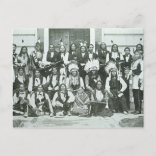 Postal Delegación india de líderes sioux en Washington D