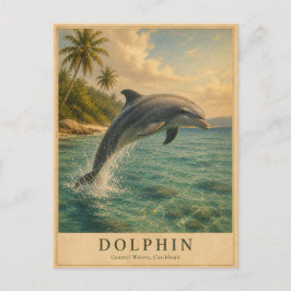 Postal Delfín Aguas del Caribe VINTAGE