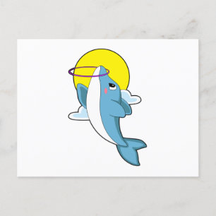 Postal Delfín con llantas de Fitness