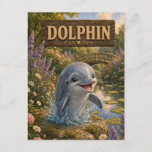 Postal Delfín Cuaderno Infantil Historia Guardería Animal