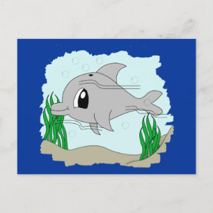 Postal delfín cuta