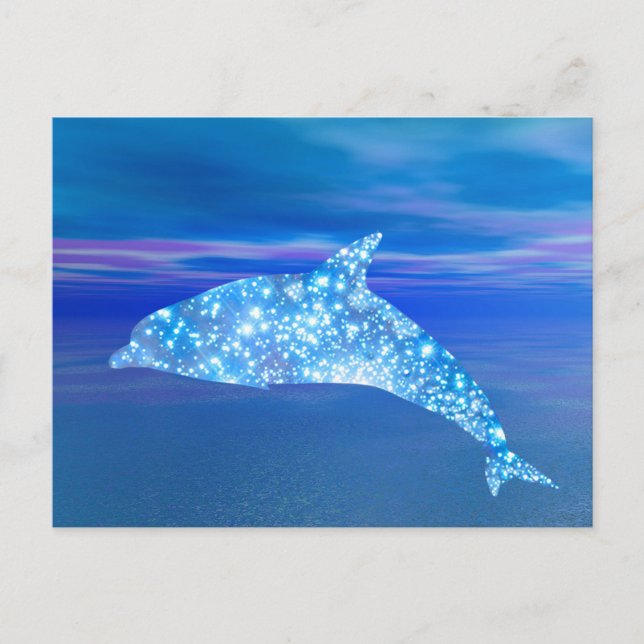 Postal delfín de estrella (Anverso)