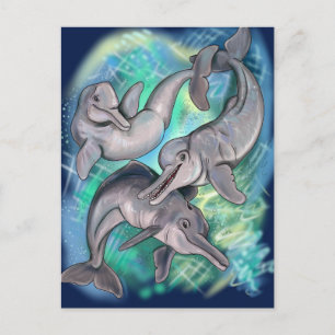 Postal Delfín del río Baiji ecos perdidos