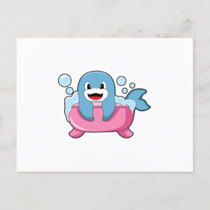 Postal Delfín en Bañera