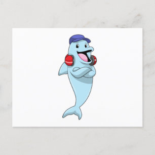 Postal Delfín en Escuchar música