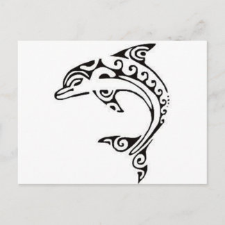 Postal Delfín maori