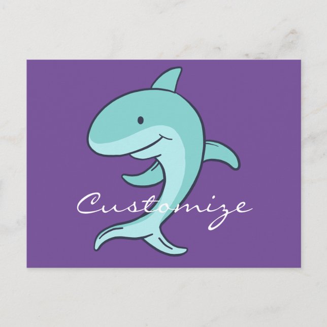 Postal Delfines Azules Saltan Thunder_Cove (Anverso)