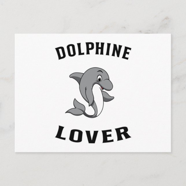 Postal Delfines Delfín Océano Mar Animal Agua Regalo Idea (Anverso)