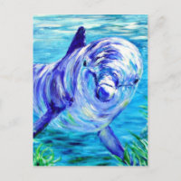 Delfines oceánicos pintando imagen submarina de de