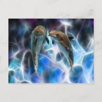 Delfines y cristales fractales