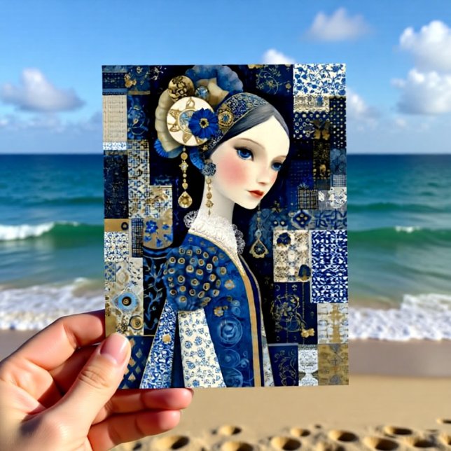 Postal Delft Blue Porcelain Beauty (Subido por el creador)