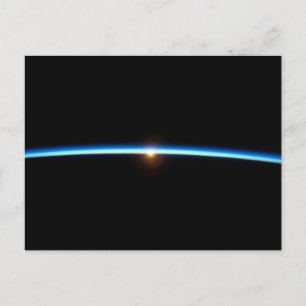 Postal delgada de la línea azul