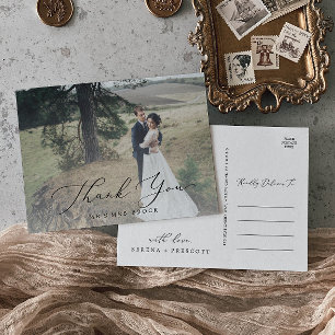 Postal Delicada fotografía fotográfica de caligrafía