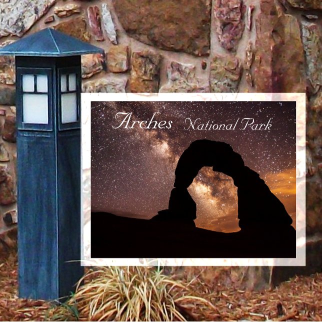 Postal Delicate Arch Under Starry Sky Arches NP Postcard (Subido por el creador)