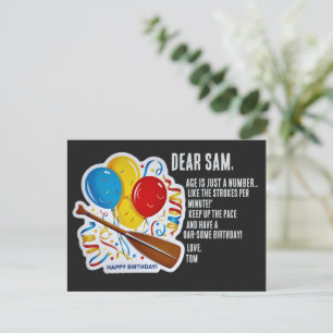 Postal Delicia del Cumpleaños del Remero: Celebración Oar
